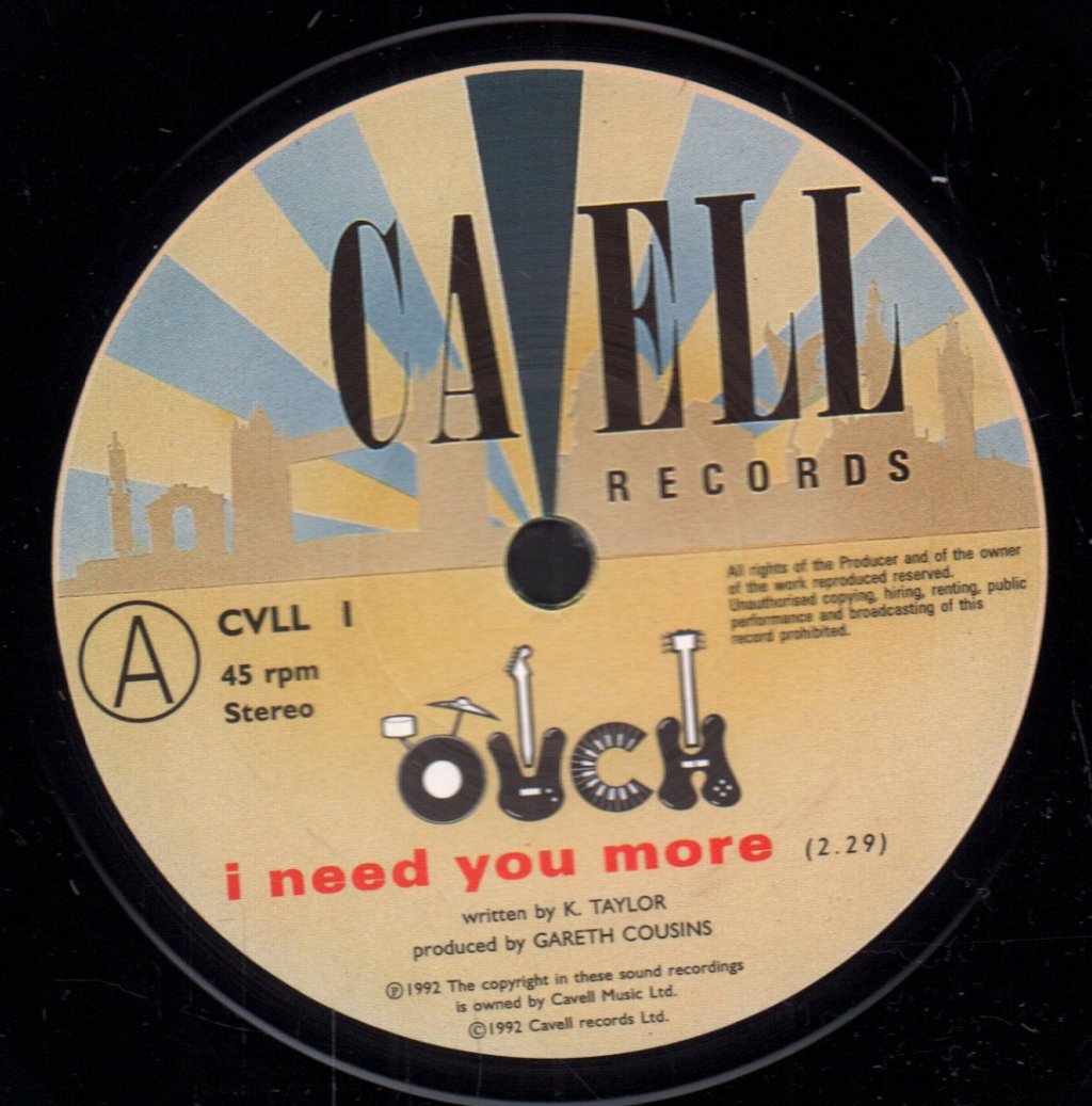 Ouch - I Need You More - 7 Inch