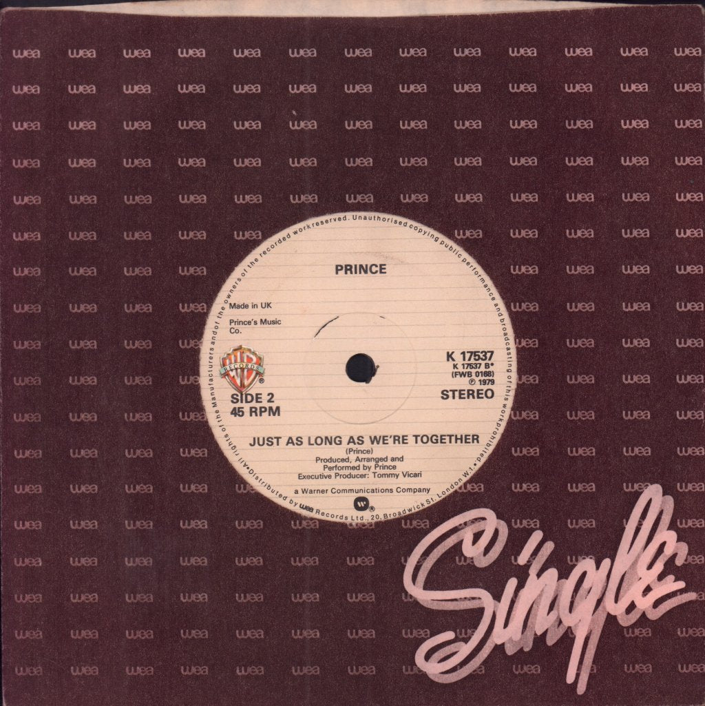 Prince - I Wanna Be Your Lover - 7 Inch