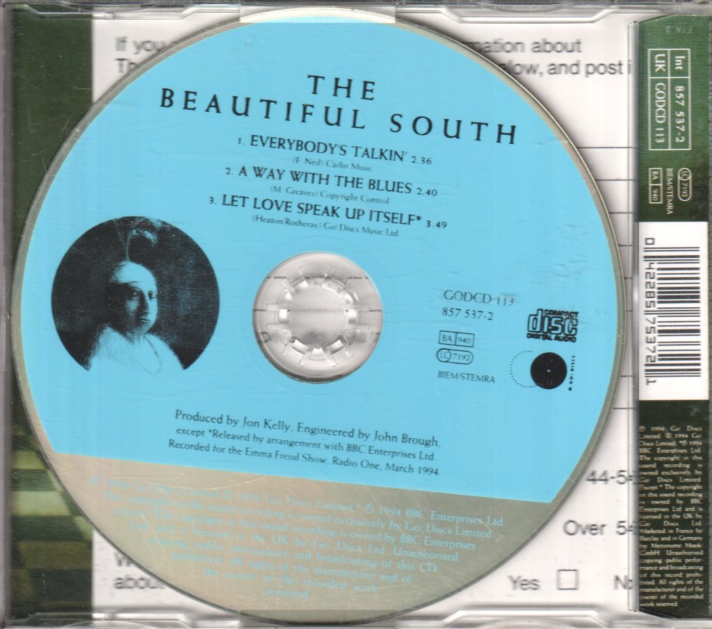 Beautiful South - Everybody's Talkin - Cd