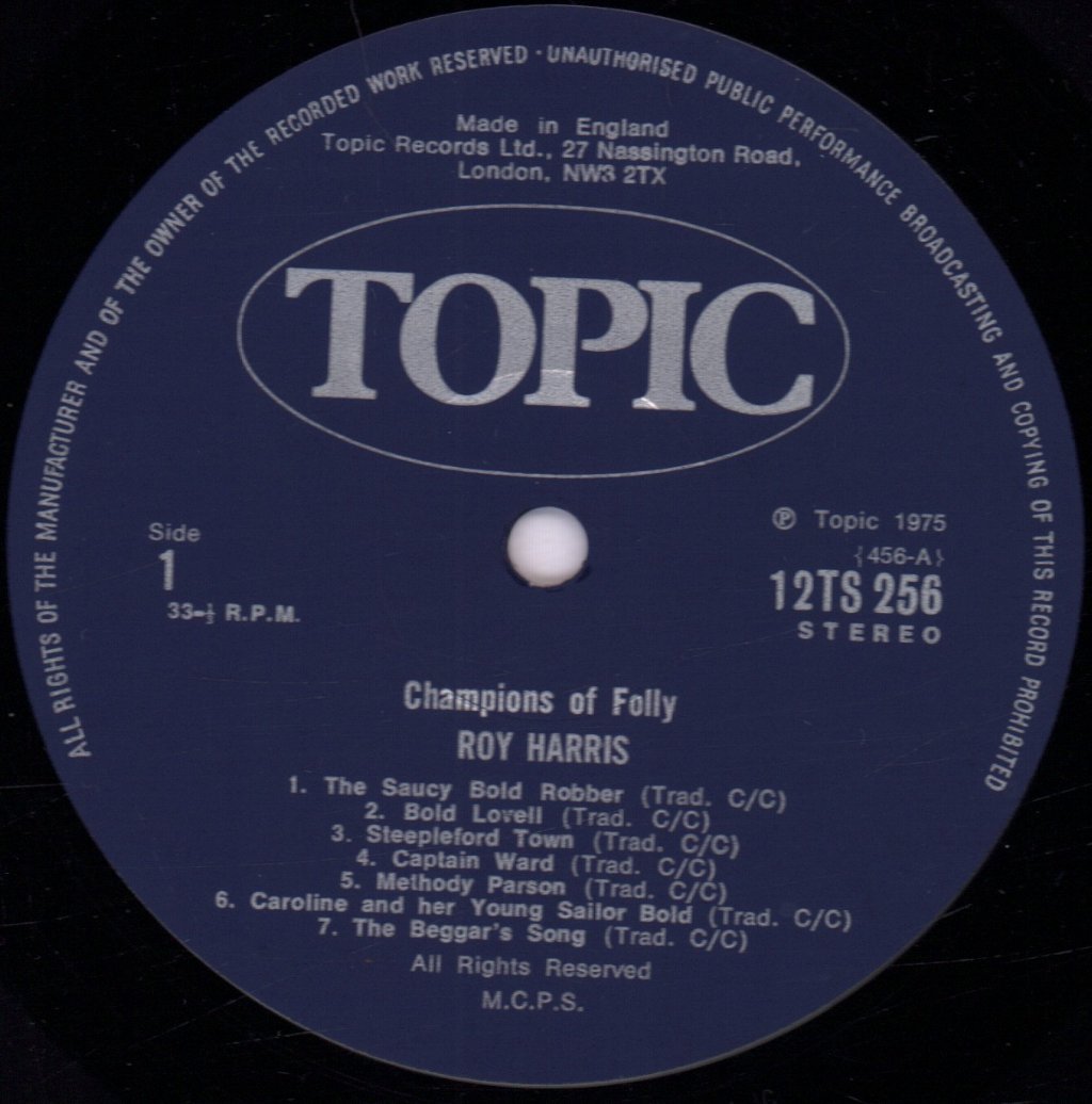 Roy Harris - Champions Of Folly - Lp