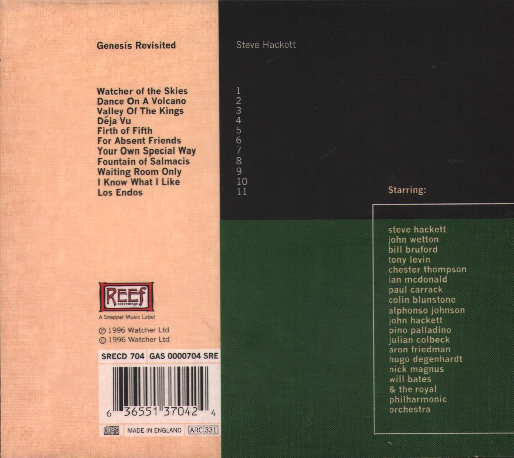 Steve Hackett - Genesis Revisited - Cd