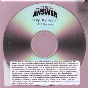 Answer - Keep Believin - Cdr