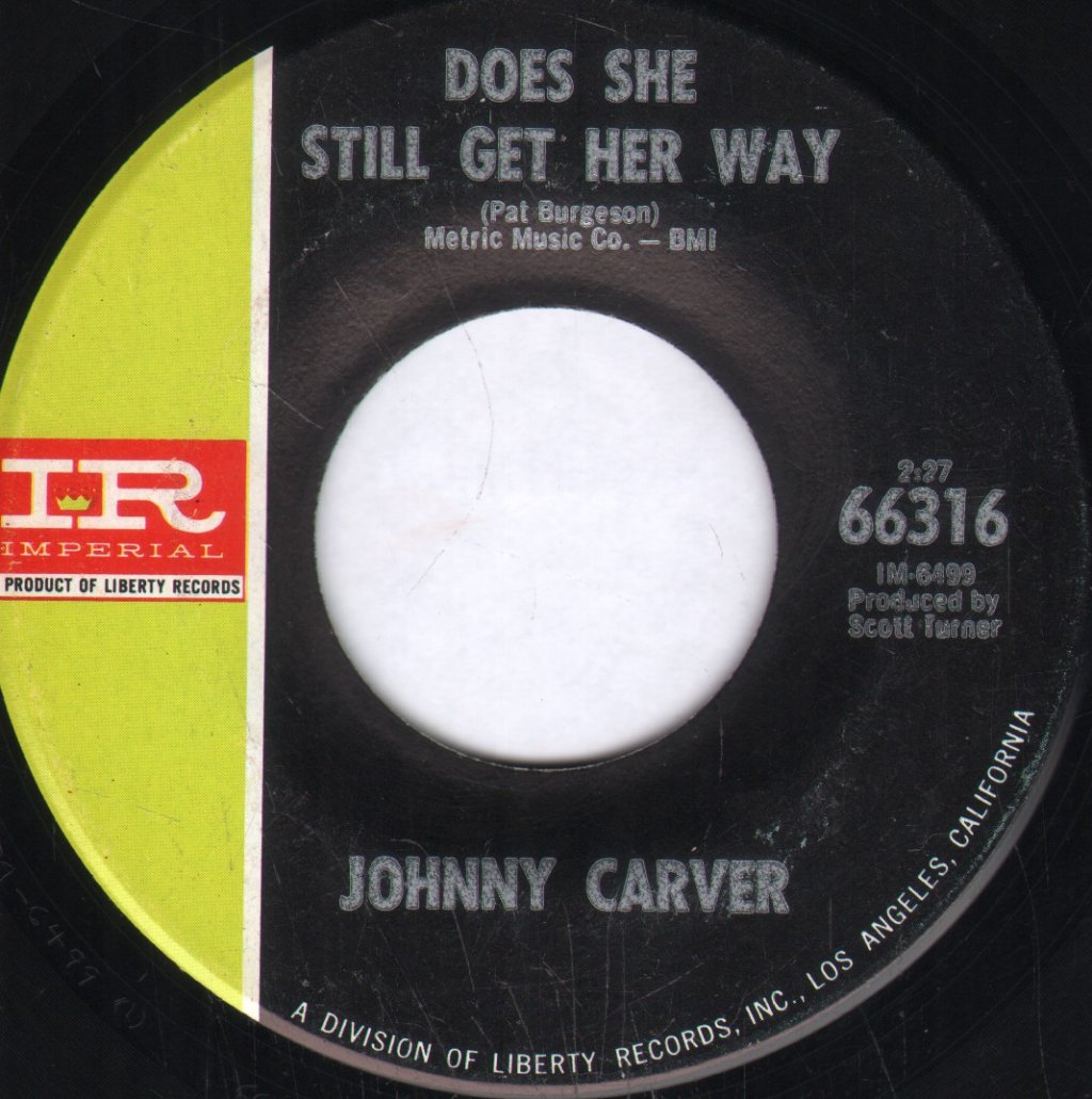 Johnny Carver - Leaving Again - 7 Inch