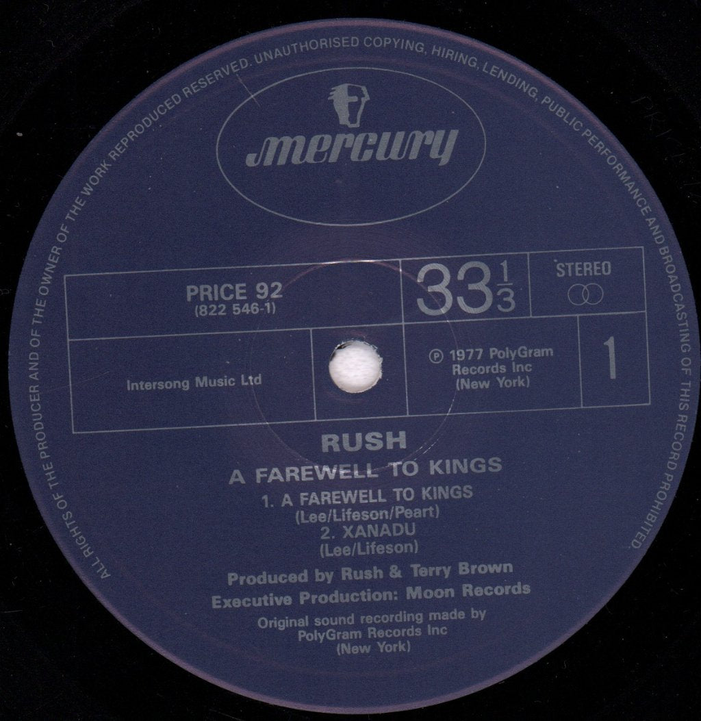 Rush - A Farewell To Kings - Lp