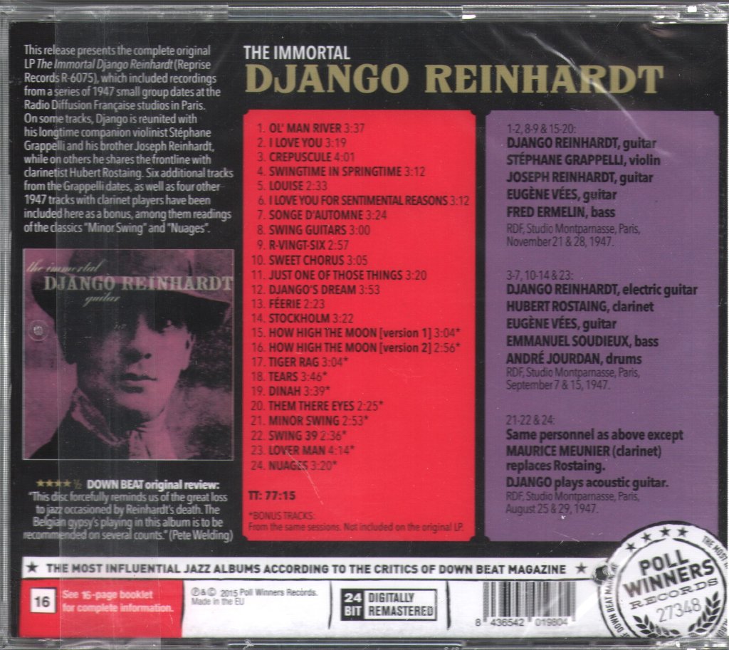 Django Reinhardt - Immortal - Cd