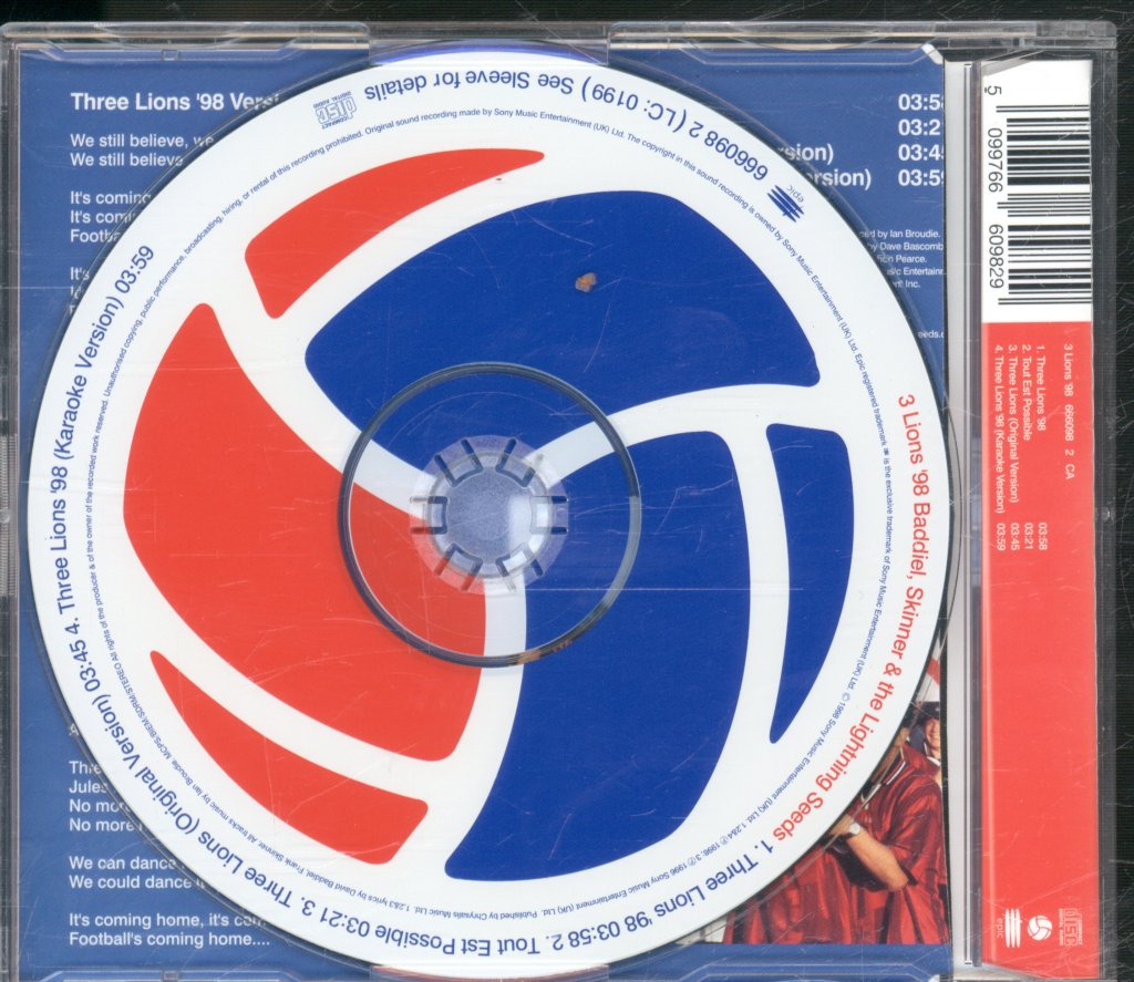 Baddiel And Skinner And Lightning Seeds - Football's Coming Home (Three Lions) - Cd
