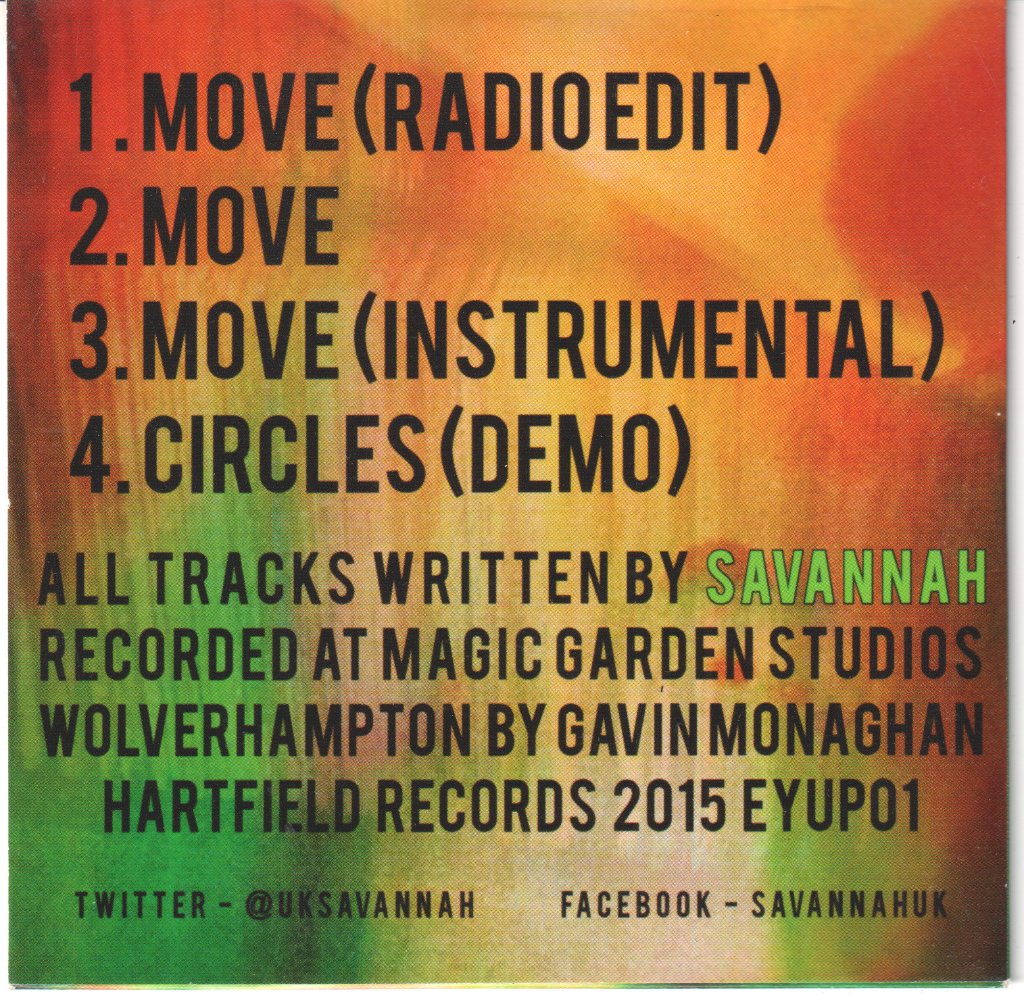 Savannah (indie) - Move - Cd