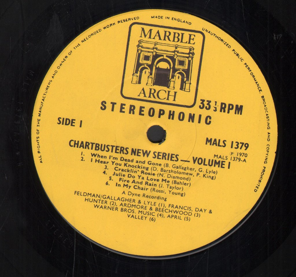 Chartbusters - New Series Volume 1 - Lp