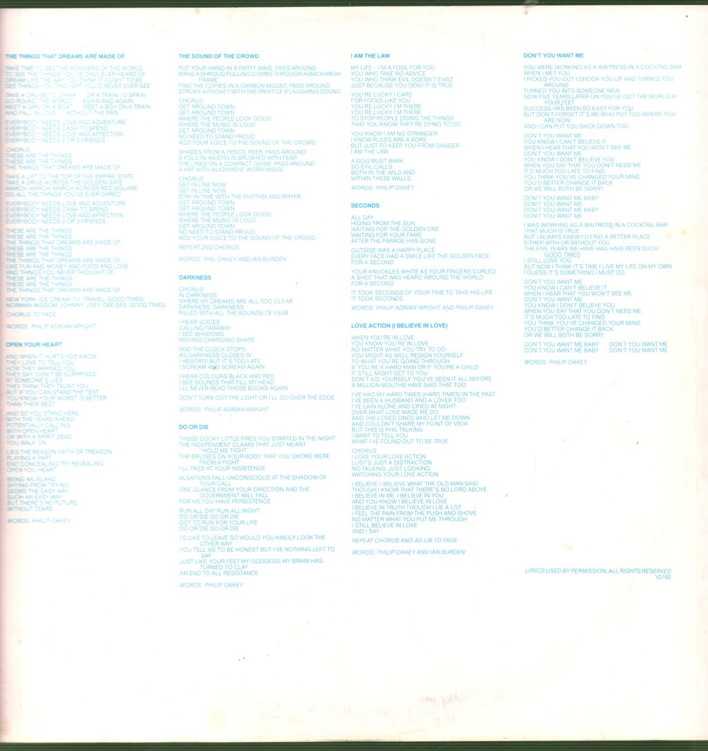 Human League - Dare - Lp