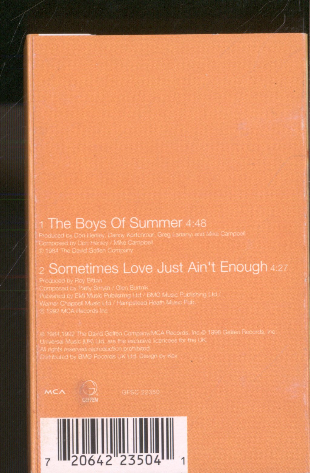 Don Henley - Boys Of Summer - Cassette