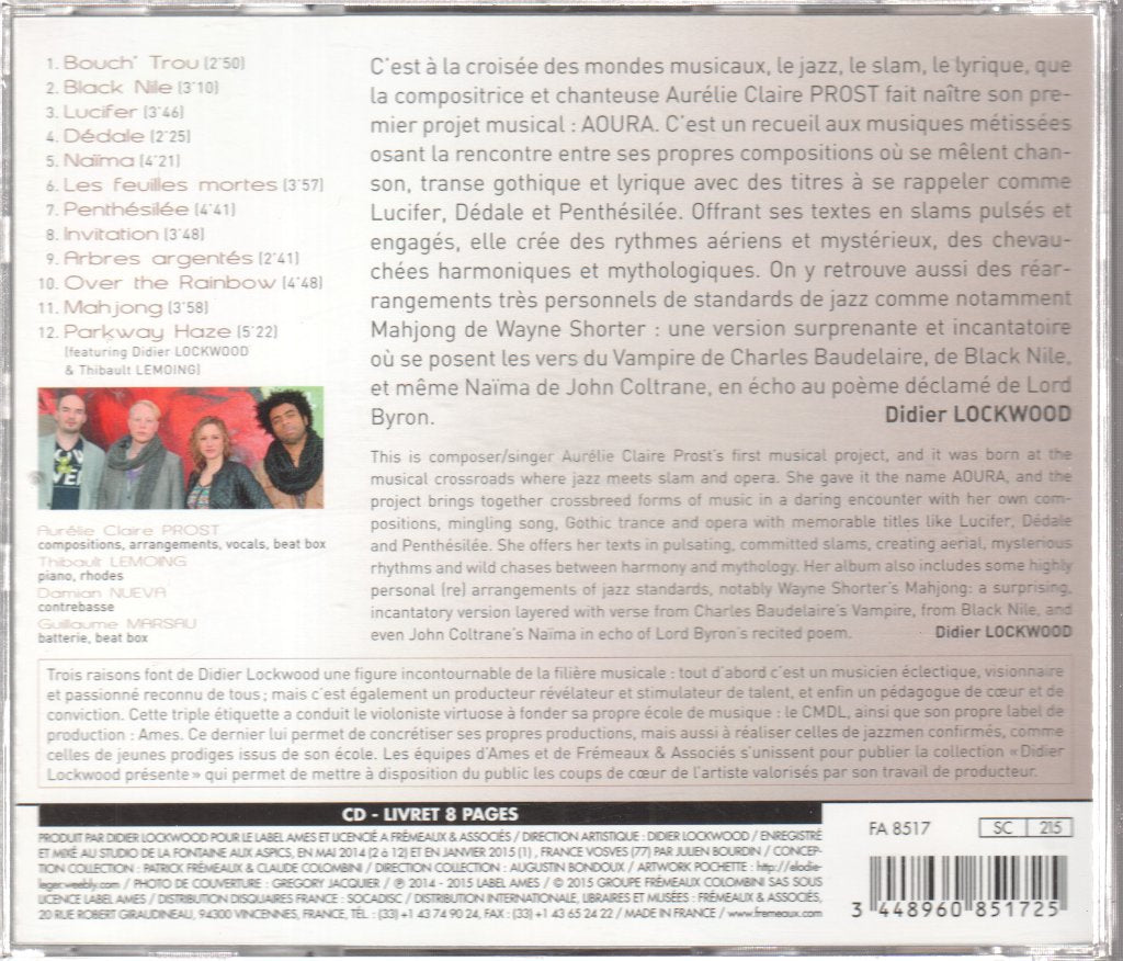 Aurelie Claire Prost - Aoura - Cd