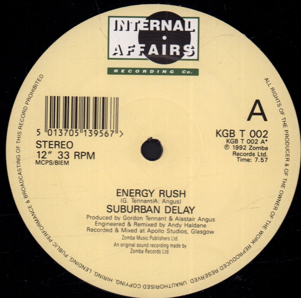 Suburban Delay - Energy Rush - 12 Inch