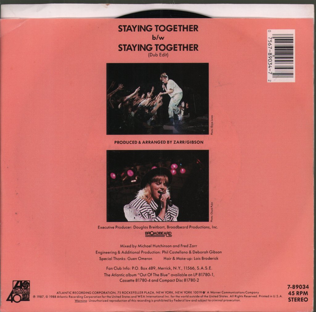 Debbie Gibson - Staying Together - 7 Inch