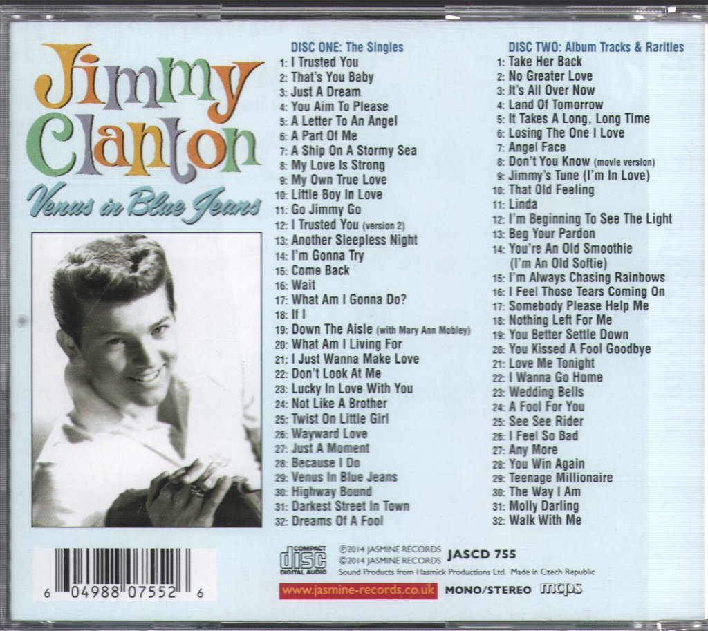Jimmy Clanton - Venus In Blue Jeans - Double Cd