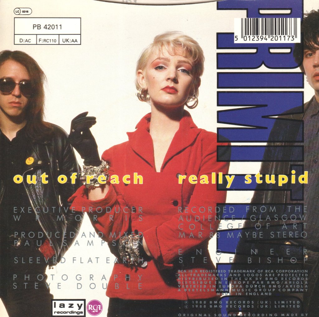 Primitives (Indie Band) - Out Of Reach - 7 Inch