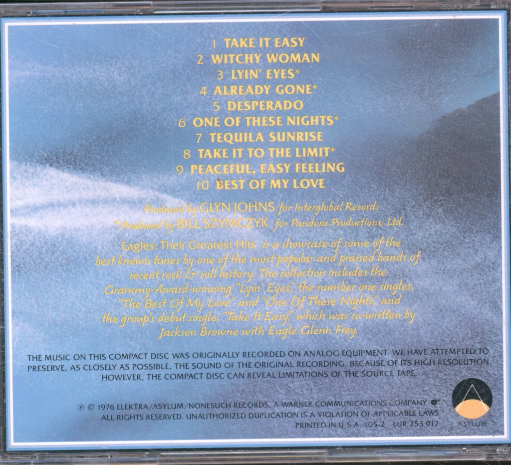 Eagles - Their Greatest Hits 1971-1975 - Cd