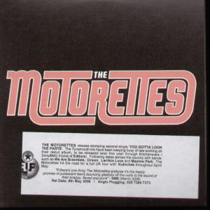 Motorettes - You Gotta Look The Parts - Cdr