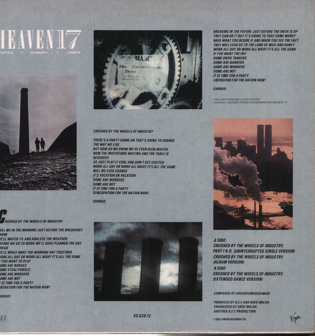 Heaven 17 - Crushed By The Wheels Of Industry - 12 Inch