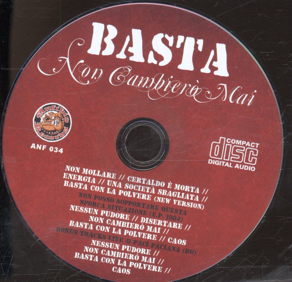Basta - Non Cambierò Mai - Cd
