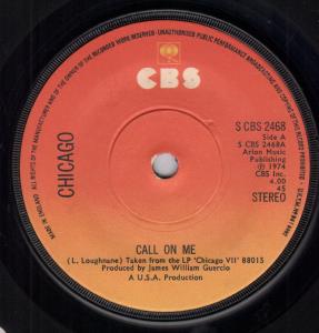 Chicago - Call On Me - 7 Inch