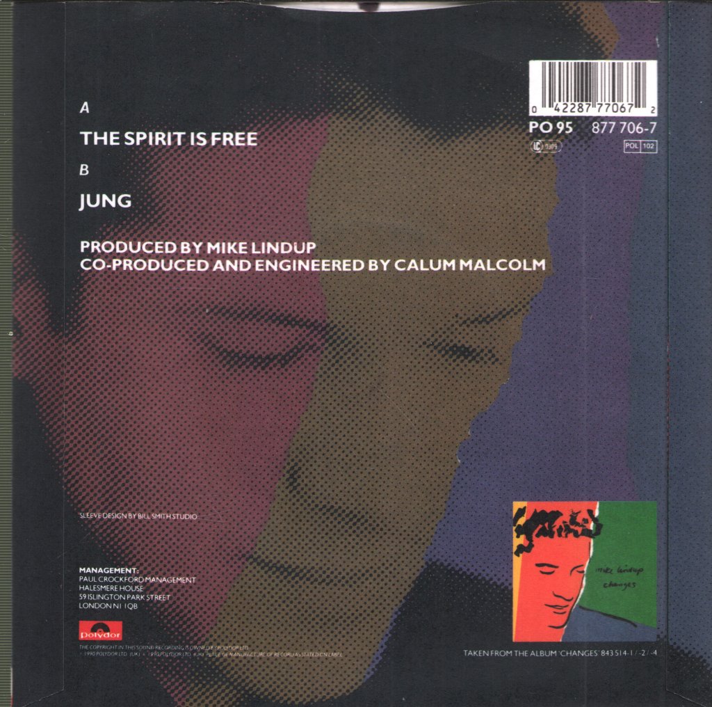 Mike Lindup - Spirit Is Free - 7 Inch