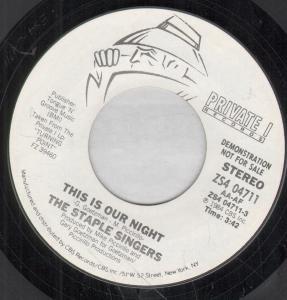 Staple Singers - This Is Our Night - 7 Inch
