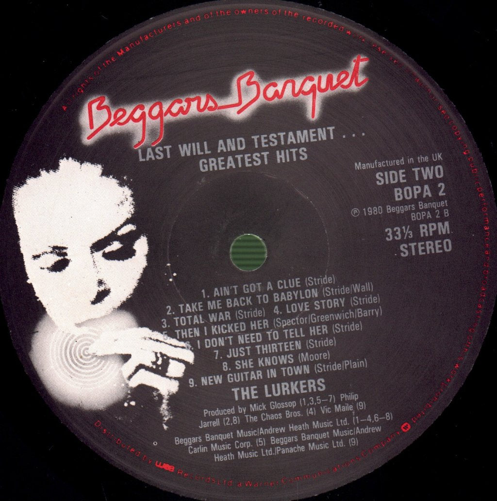 Lurkers - Greatest Hit - Last Will And Testament - Lp