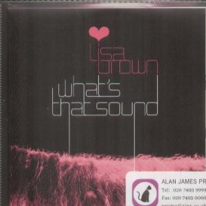 Lisa Brown - What's That Sound - Cdr
