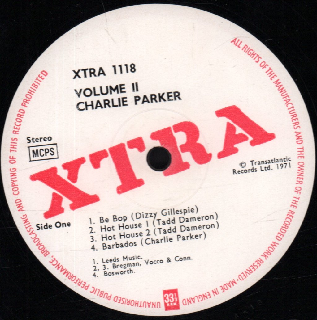 Charlie Parker - Charlie Parker Volume II - Lp