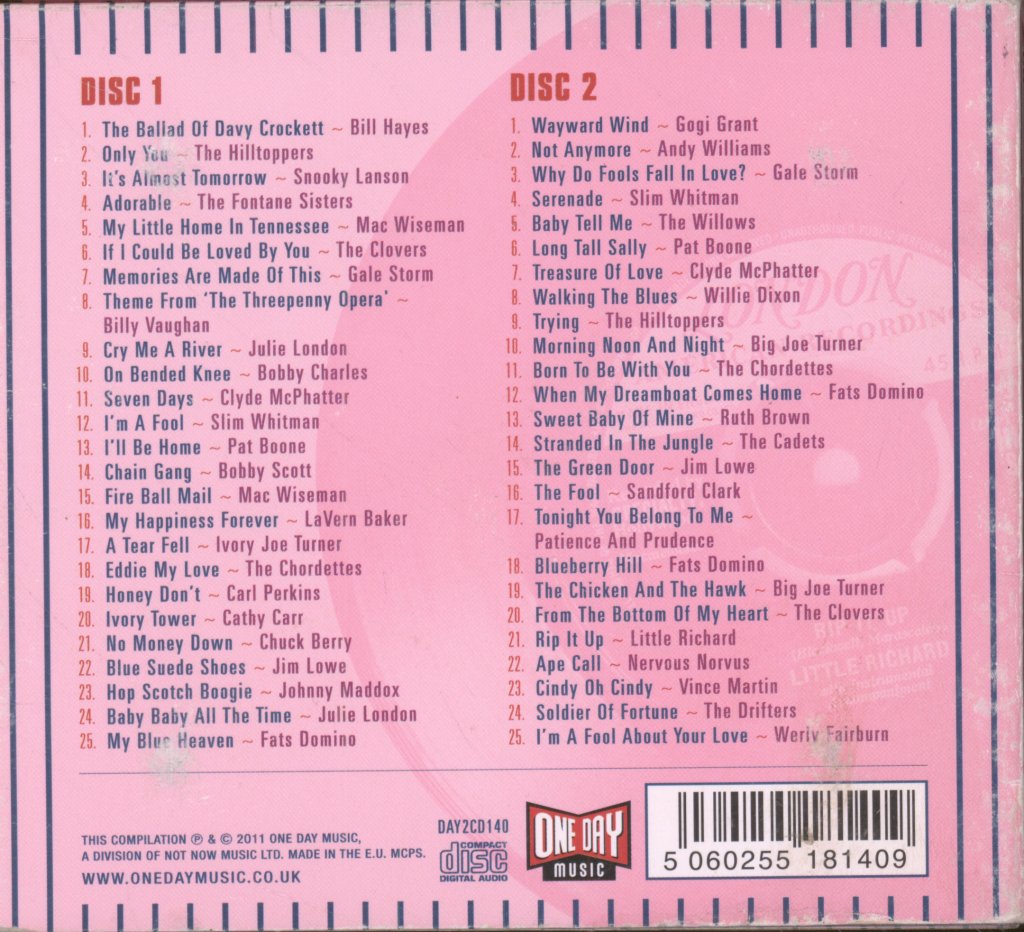 Various Artists - London American Story 1956 - Cd Set