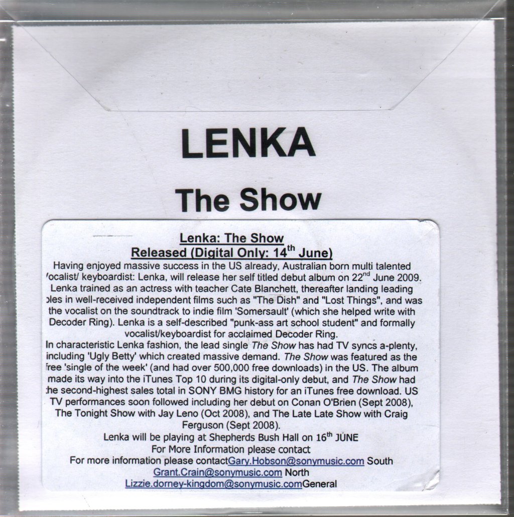 Lenka - Show - Cdr