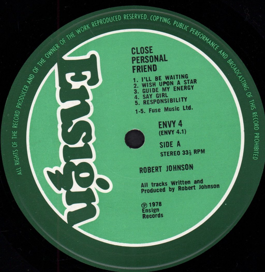 Robert Johnson (70'S) - Close Personal Friend - Lp