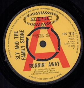 Sly And The Family Stone - Runnin' Away - 7 Inch