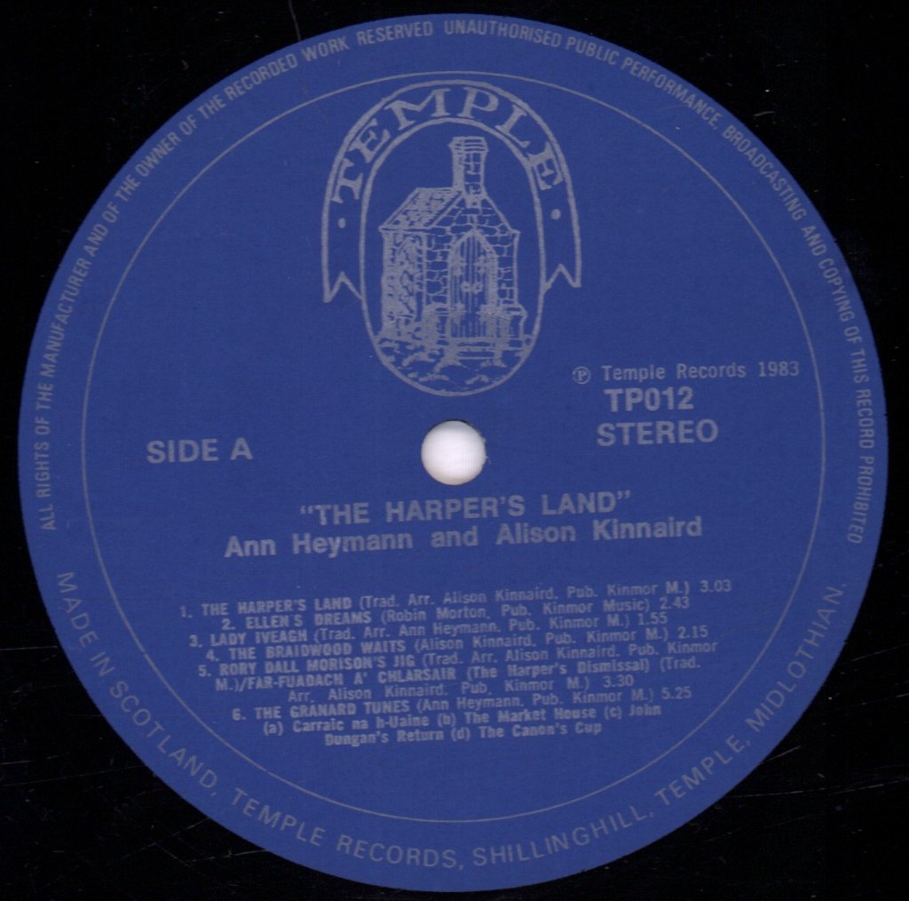 Ann Heymann & Alison Kinnaird - Harper's Land - Lp