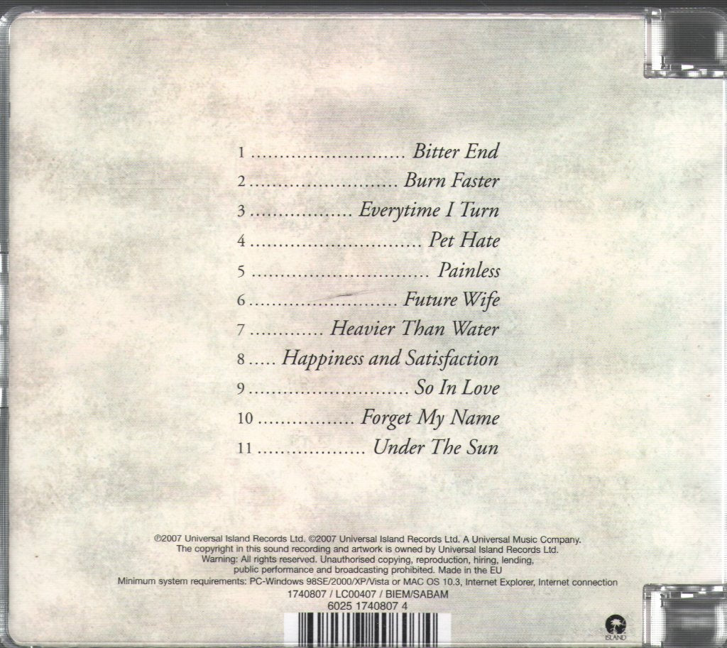 Nine Black Alps - Love / Hate - Cd