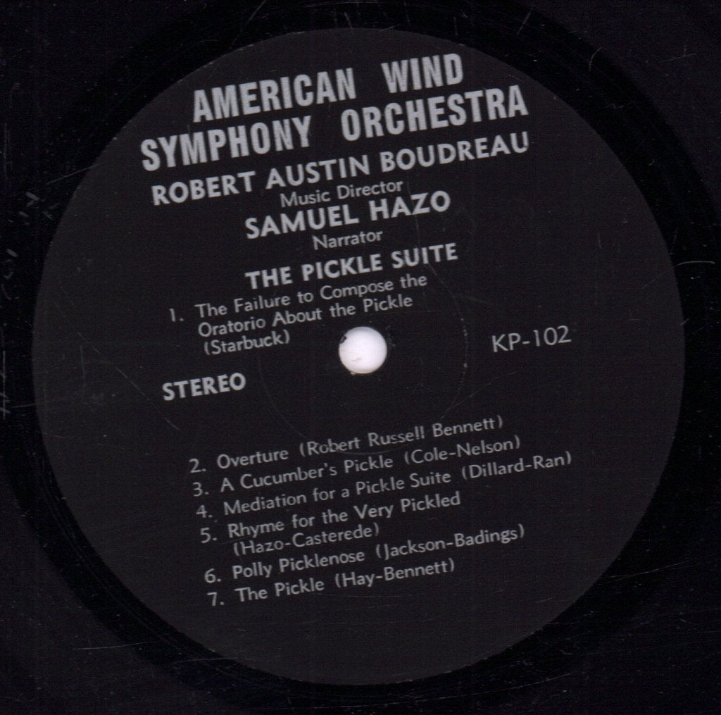 Robert Austin Boudreau American Wind Symphony Orchestra - Pickle Suite - 10 Inch