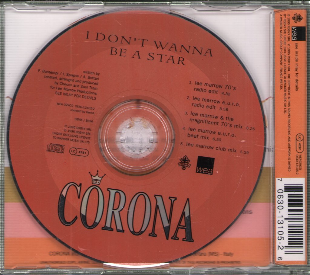 Corona - I Don't Wanna Be A Star - Cd