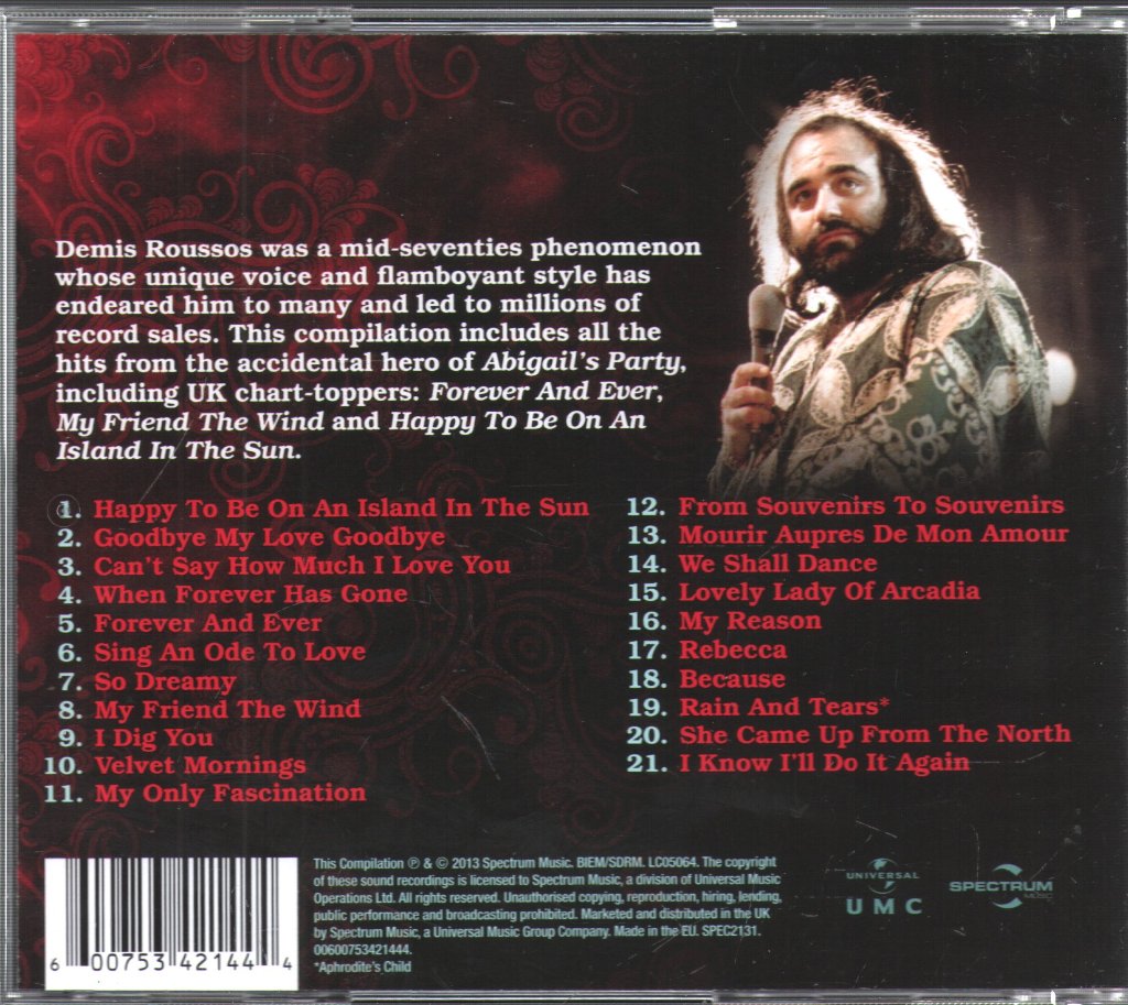 Demis Roussos - Forever & Ever: The Best Of - Cd