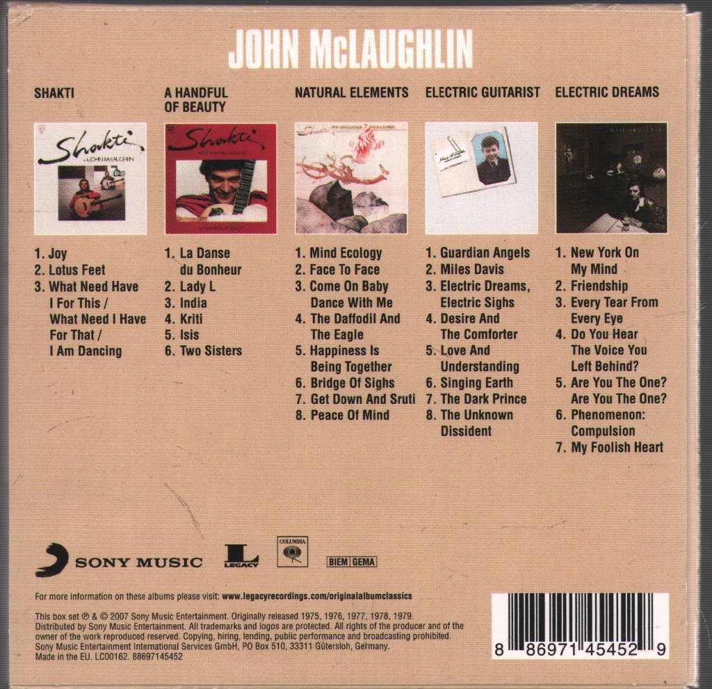 John McLaughlin - Original Album Classics - Cd Set