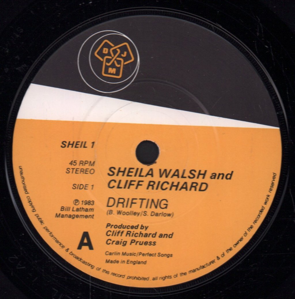 Sheila Walsh And Cliff Richard - Drifting - 7 Inch