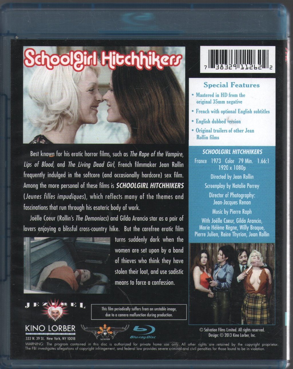 Jean Rollin - Schoolgirl Hitchhikers - Blu-Ray