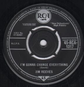 Jim Reeves - I'm Gonna Change Everything - 7 Inch