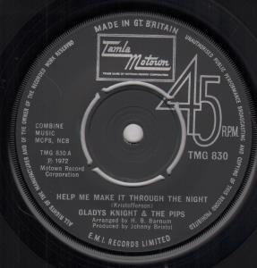 Gladys Knight And The Pips - Help Me Make It Through The Night - 7 Inch