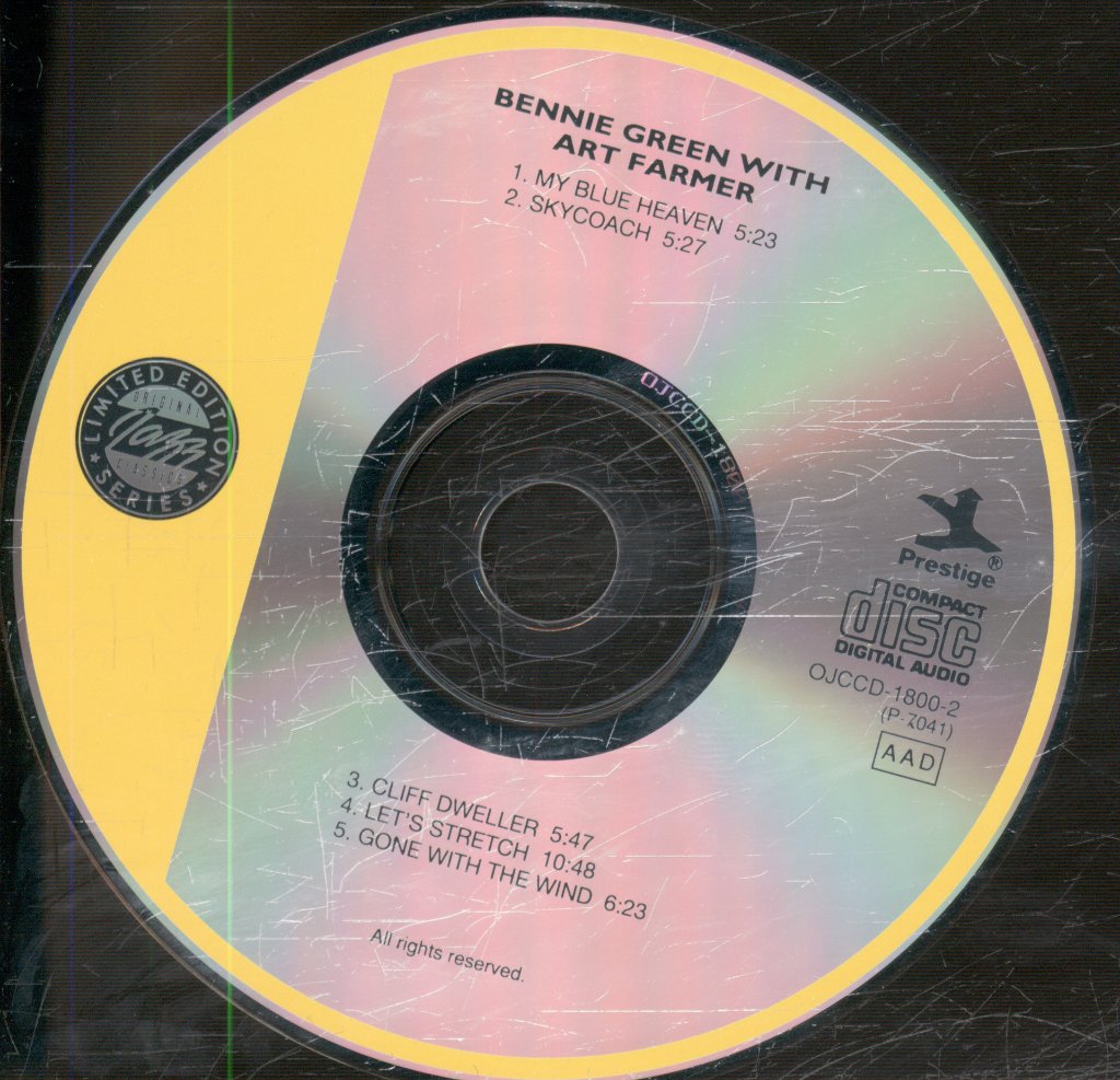 Bennie Green With Art Farmer - Bennie Green (With Art Farmer) - Cd