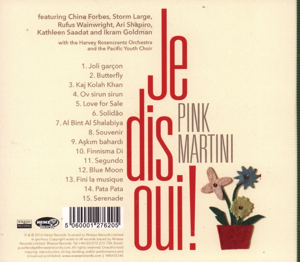 Pink Martini - Je Dis Oui! - Cd