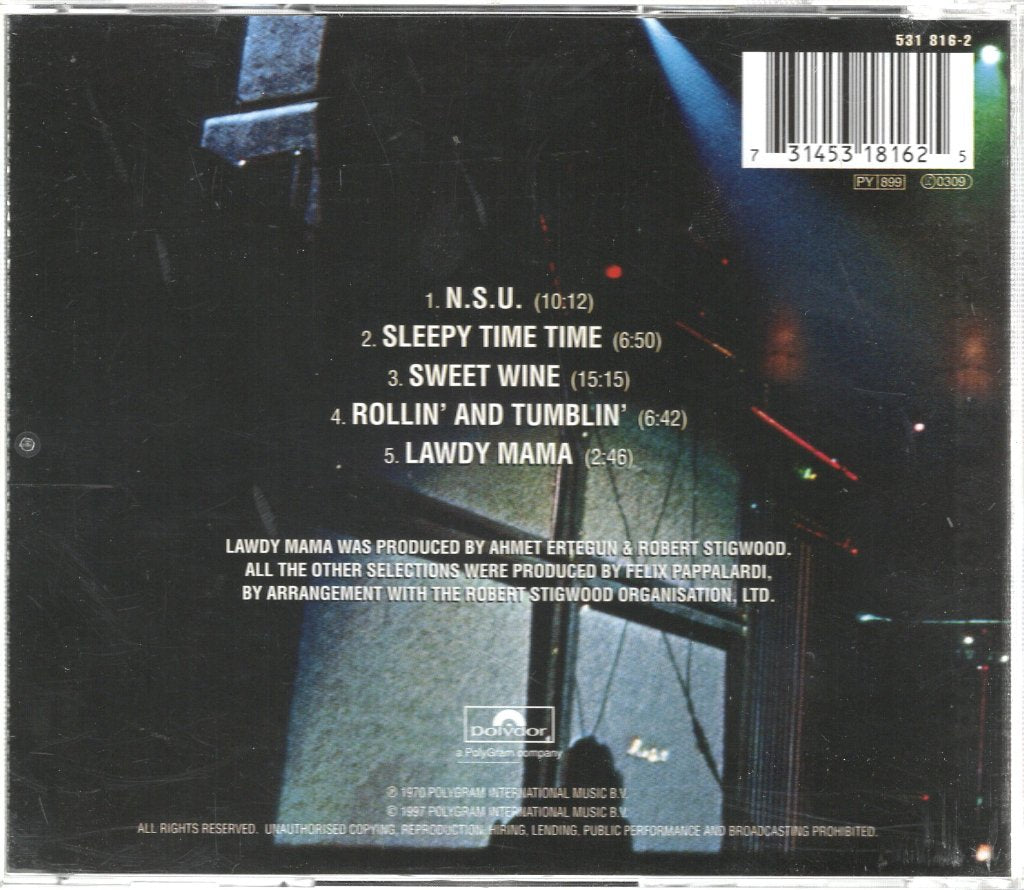 Cream - Live Cream - Cd