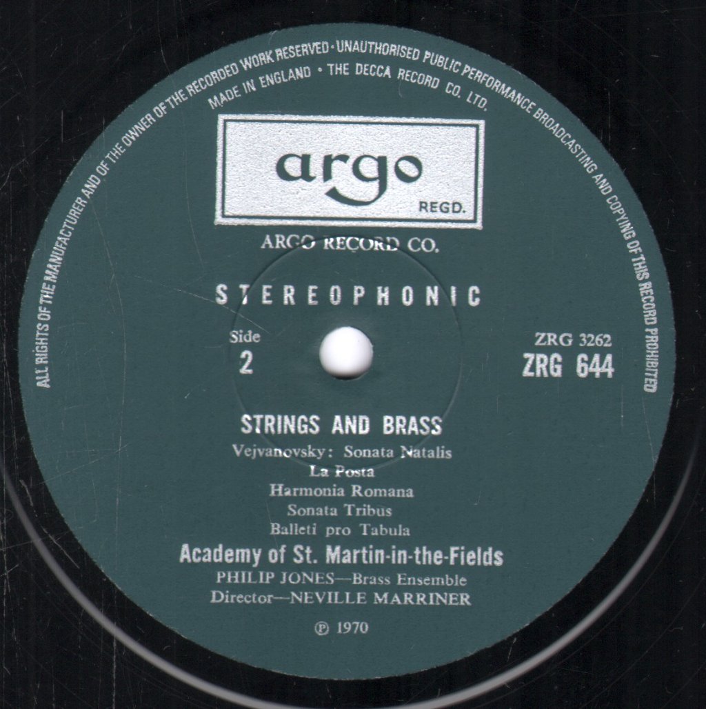 John Wilbraham / Philip Jones Brass Ensemble / Academy Of St. Martin-in-the-Fields - Strings & Brass - Lp