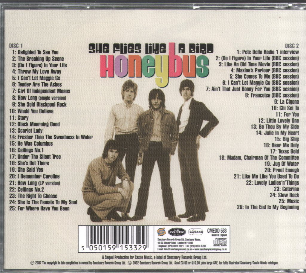 Honeybus - She Flies Like A Bird - The Anthology - Double Cd