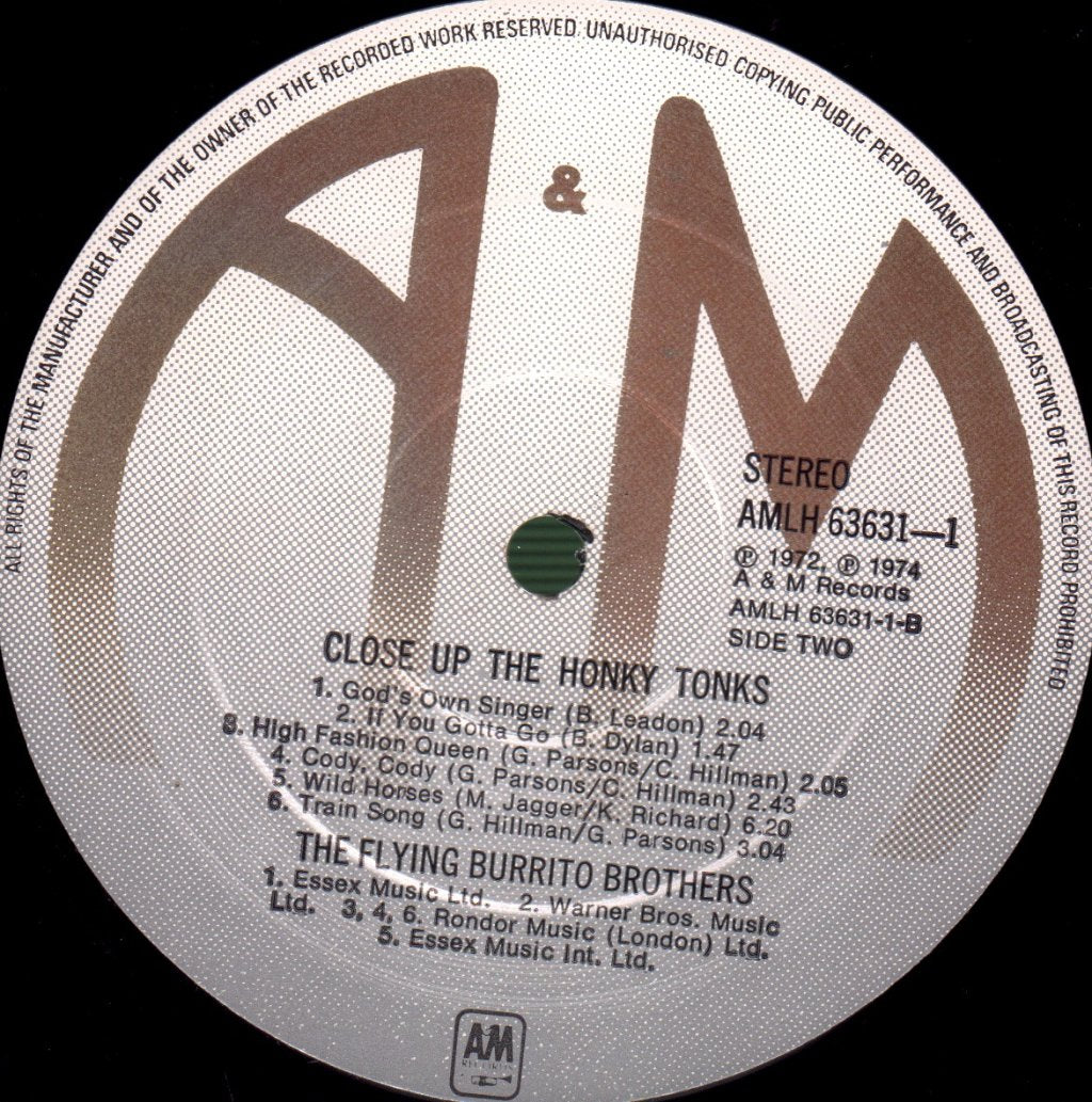 Flying Burrito Bros - Close Up The Honky Tonks 1968-1972 - Double Lp