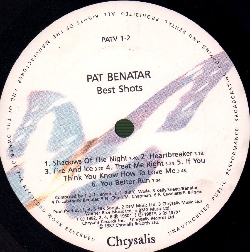 Pat Benatar - Best Shots - Lp